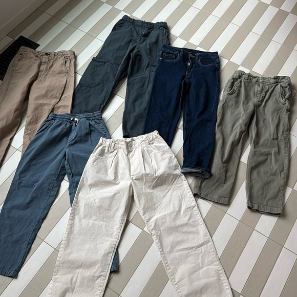 Zara Other - 6 ZARA lot of boys pants 9/10 , SIX in total, jeans cargo, twill